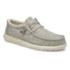 HEYDUDE Men's Wally Linen Casual Shoe - Iron