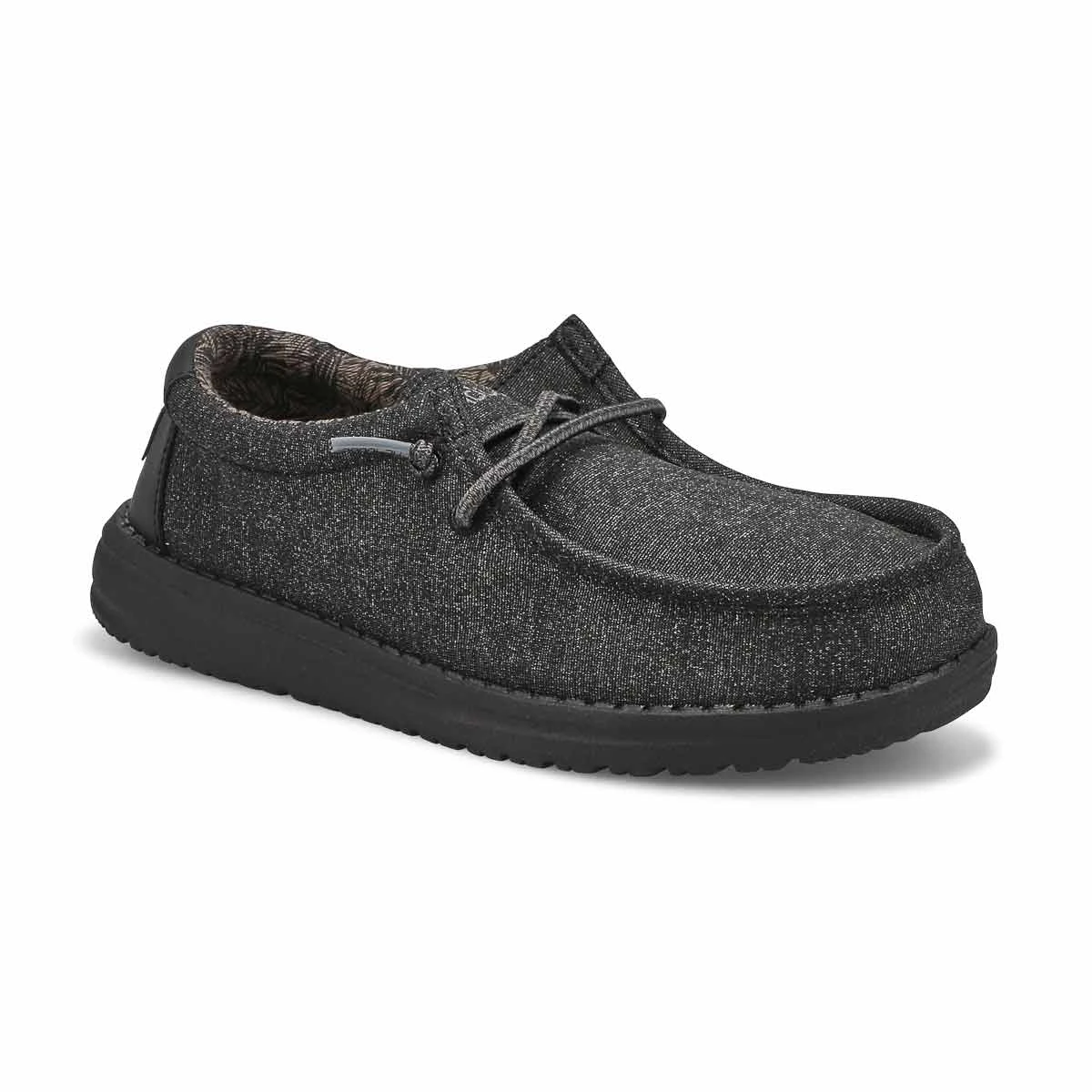 HEYDUDE Kids' Wally Youth Casual Shoe - Black 1 HEYDUDE Kids' Wally Youth Casual Shoe - Black