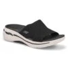 Skechers Lds Go Walk Arch Fit Slide Sandal-Bl