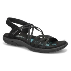 Skechers Women's Reggae Slim Sandal - Black/C -Clarks Shoes Shop 163112 BBK XXX 2