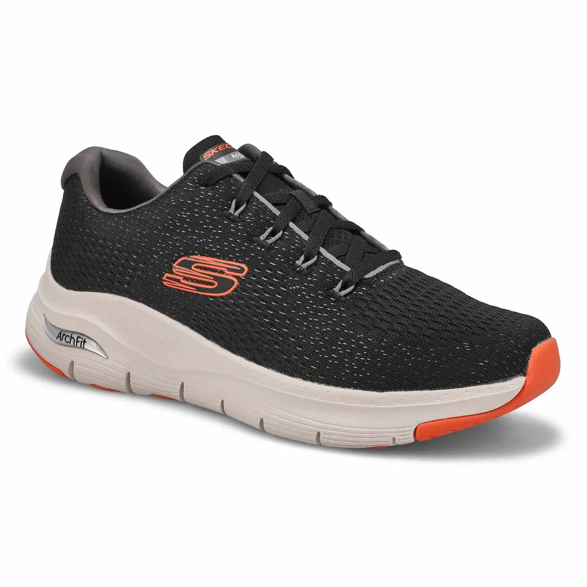 Skechers Men's Arch Fit Sneaker - Black/ Oran 1 Skechers Men's Arch Fit Sneaker - Black/ Oran