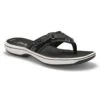 Clarks Women's Breeze Sea Thong Sandal - Blac