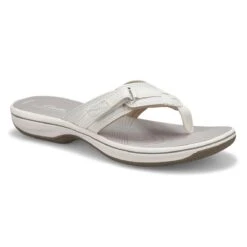 Clarks Women's Breeze Sea Thong Sandal - Whit