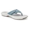 Clarks Women's Breeze Sea Thong Sandal - Blue