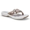 Clarks Women's Brinkley Thong Sandal - Pewter