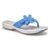 Clarks Women's Brinkley Thong Sandal - Blue