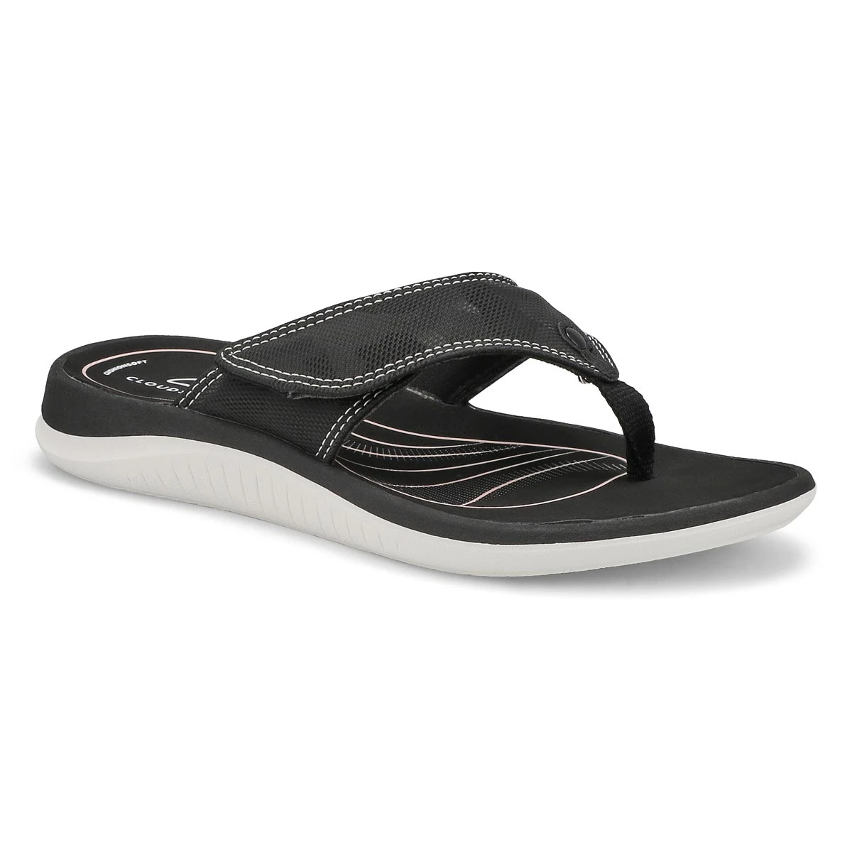 Clarks Women's Glide Post Thong Sandal - Lime 2 Clarks Women's Glide Post Thong Sandal - Lime - Image 2