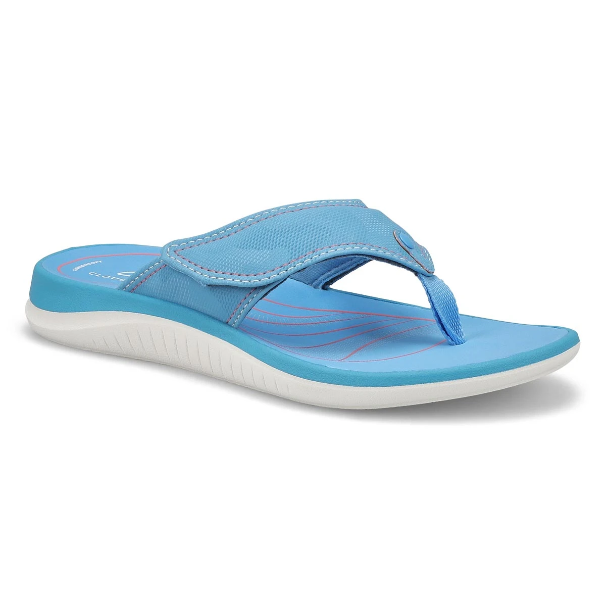 Clarks Women's Glide Post Thong Sandal - Blac 2 Clarks Women's Glide Post Thong Sandal - Blac - Image 2