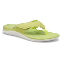 Clarks Women's Glide Post Thong Sandal - Lime