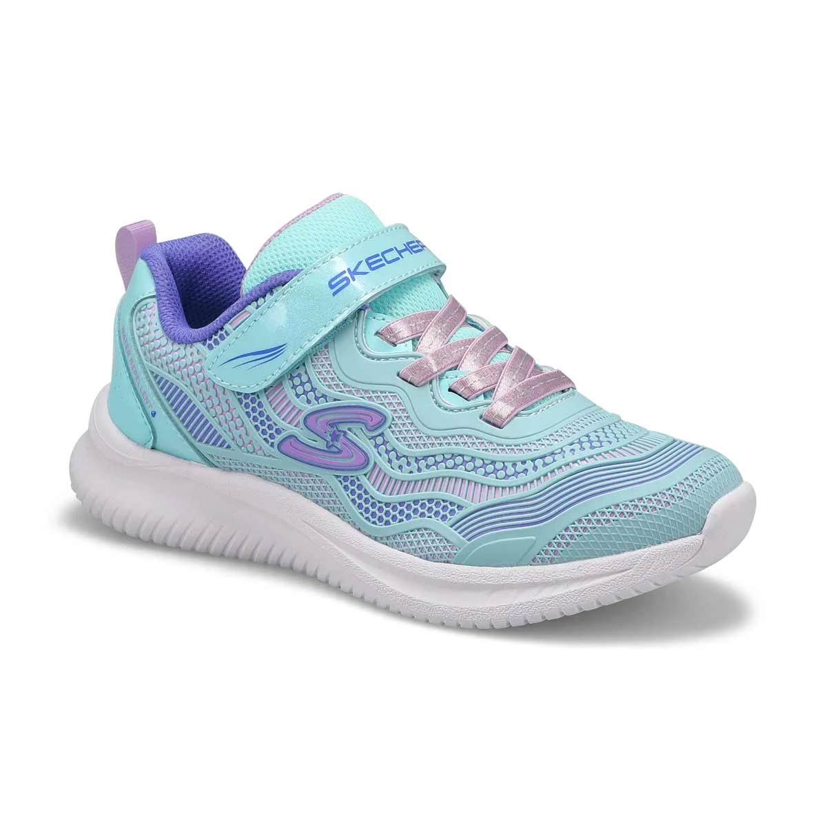 Skechers Girls' Jumpsters Sneaker - Aqua/Purp 1 Skechers Girls' Jumpsters Sneaker - Aqua/Purp