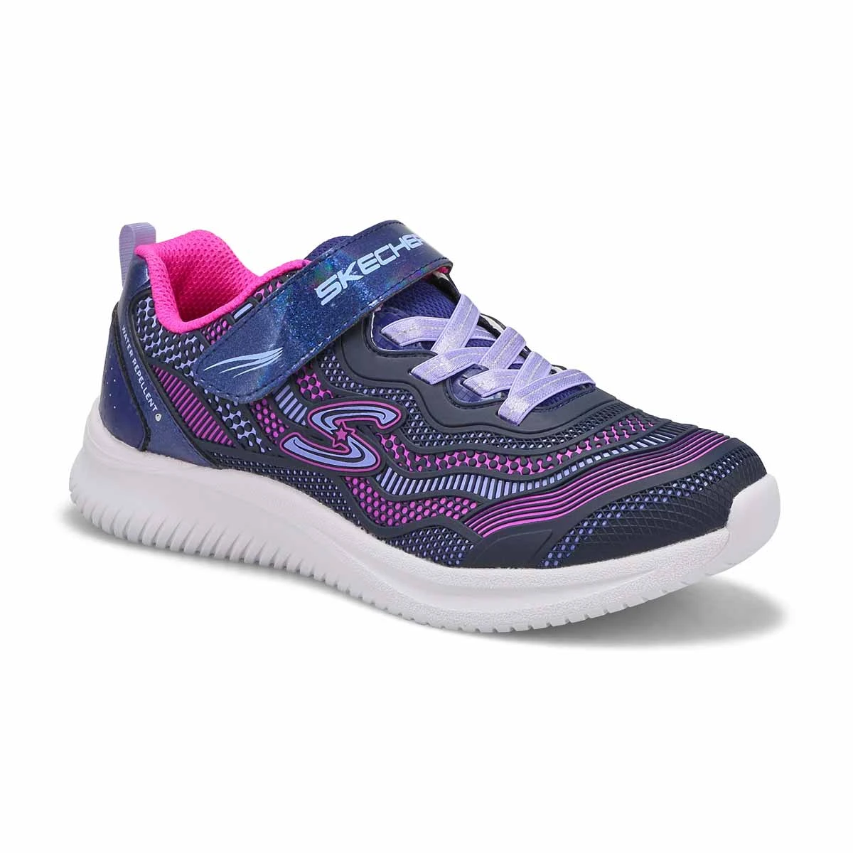 Skechers Girls' Jumpsters Strap Sneaker - Nav 1 Skechers Girls' Jumpsters Strap Sneaker - Nav