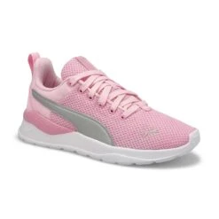 Puma Girls' Anzarun Lite Sneaker - Pink/Silve