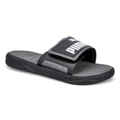 Puma Mens' Royal Cat Sandal - Black/White