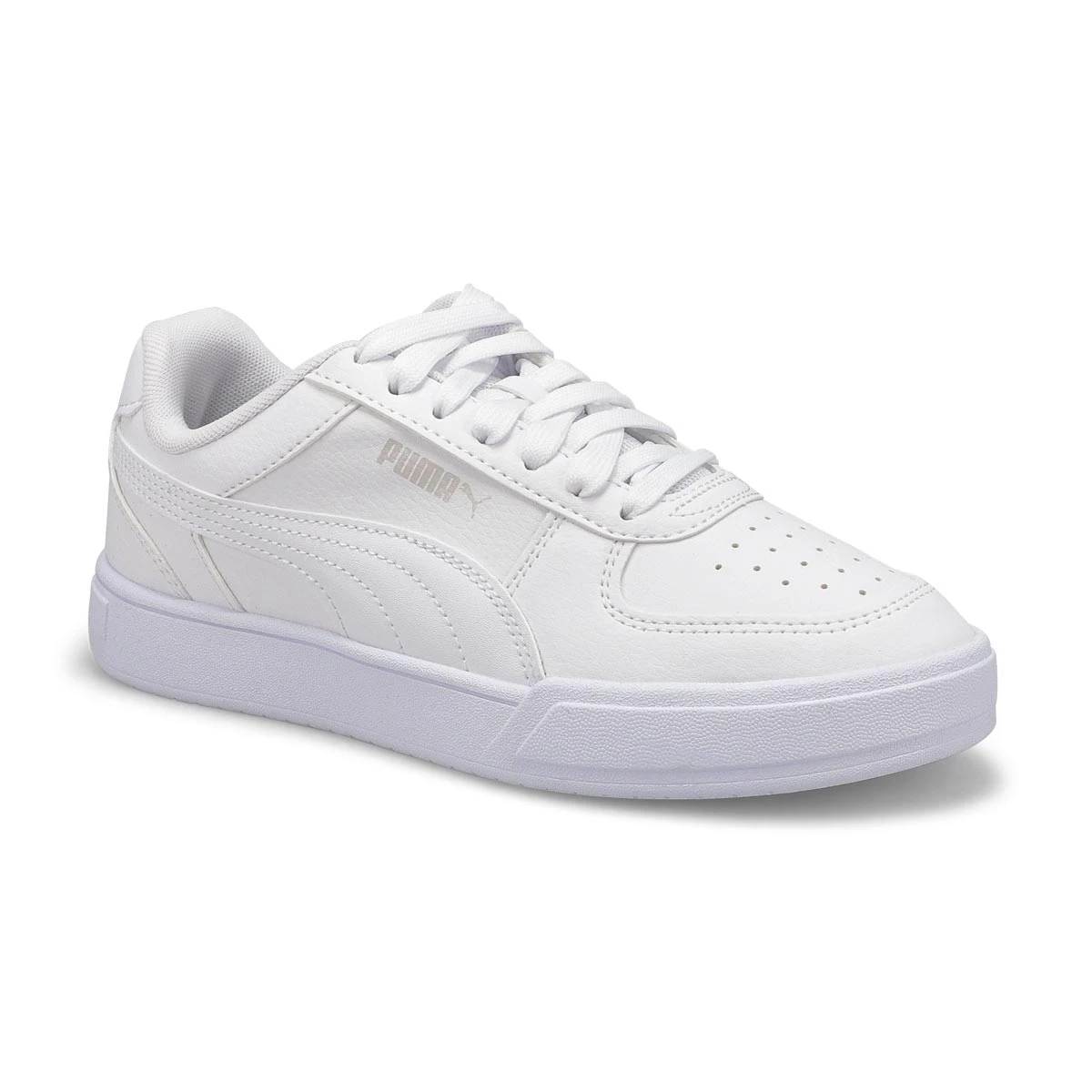 Puma Kid's Caven Jr Sneaker - White/Grey 1 Puma Kid's Caven Jr Sneaker - White/Grey