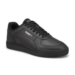 Puma Kids' Caven Jr Sneaker - Black/Steel Gre