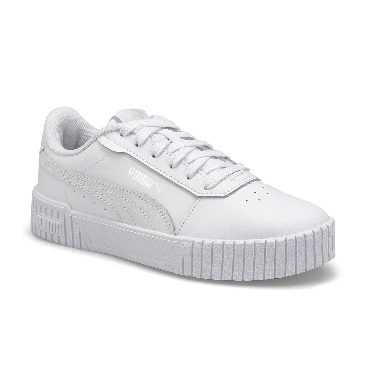 Puma Grls Carina 2.0 Jr Sneaker - White 1 Puma Grls Carina 2.0 Jr Sneaker - White