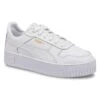 Puma Women's Carina Street Sneaker - White/Go