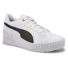 Puma Women's Karmen Wedge Sneaker-Wht/Blk/Gld