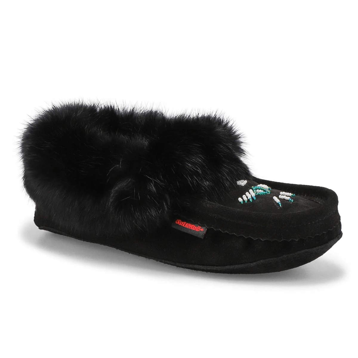 SoftMoc Women's 658 L Rabbit Fur Moccasin - N 2 SoftMoc Women's 658 L Rabbit Fur Moccasin - N - Image 2