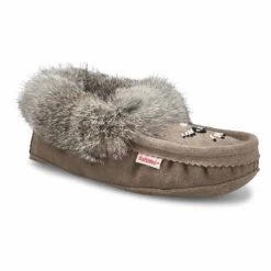 SoftMoc Women's SF600 Rabbit Fur Moccasin - L -Clarks Shoes Shop 660 L XXX 2
