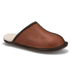 SoftMoc Men's Cadel 2 Open Back Slipper-Charc -Clarks Shoes Shop CADEL2 BRNCRZ XXX