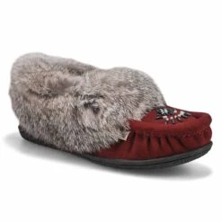 SoftMoc Women's Cute 5 Rabbit Fur Moccasin - -Clarks Shoes Shop CUTE5 BGDY XXX 3