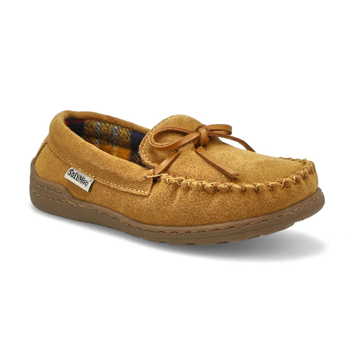 SoftMoc Kids' Danny Jr Suede Moccasin - Dark 2 SoftMoc Kids' Danny Jr Suede Moccasin - Dark - Image 2