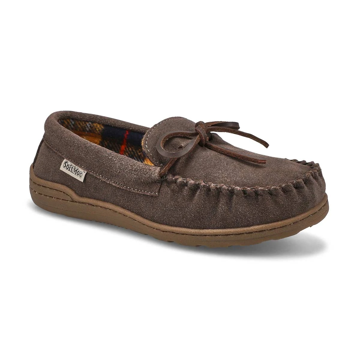 SoftMoc Kids' Danny Jr Suede Moccasin - Dark 1 SoftMoc Kids' Danny Jr Suede Moccasin - Dark