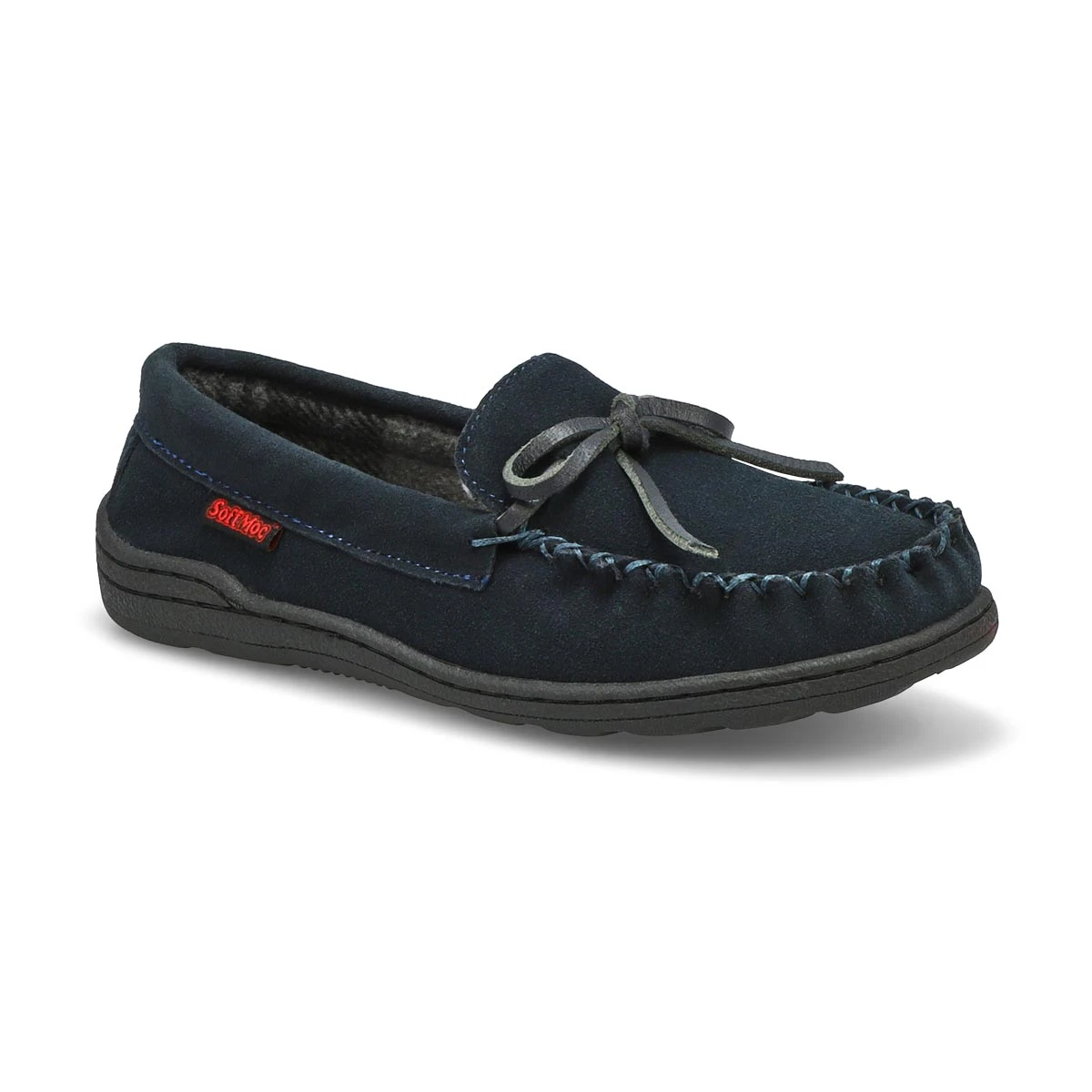 SoftMoc Kids' Danny Jr Moccasin - Grey 4 SoftMoc Kids' Danny Jr Moccasin - Grey - Image 4