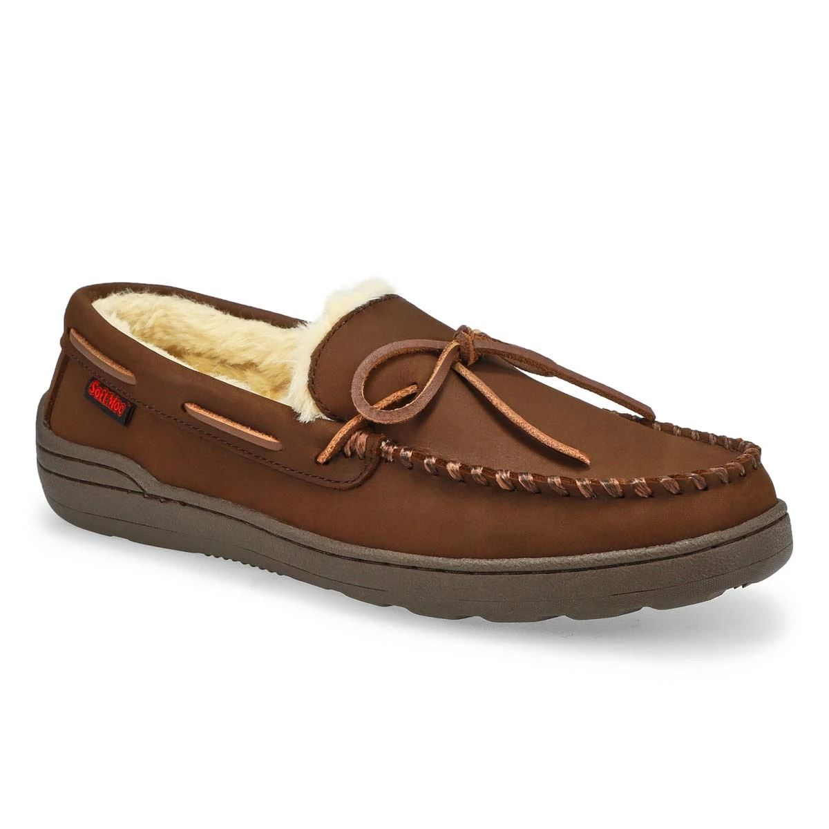 SoftMoc Men's Danny Lined Moccasin - Cashew 2 SoftMoc Men's Danny Lined Moccasin - Cashew - Image 2