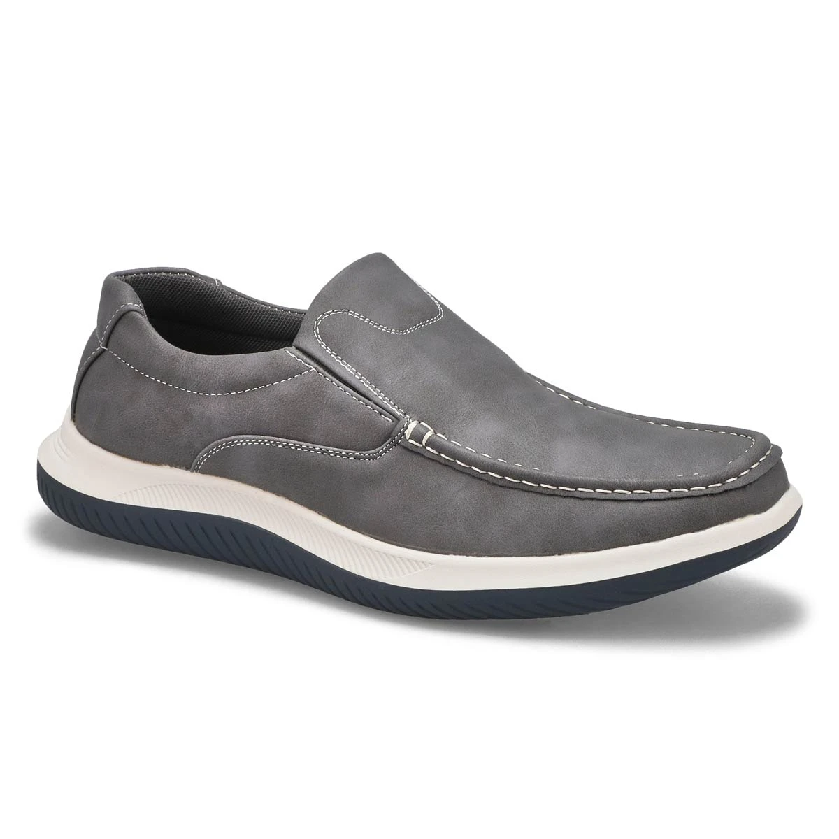 SoftMoc Men's Drill Slip On Casual Shoe - Gre 1 SoftMoc Men's Drill Slip On Casual Shoe - Gre