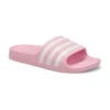 Adidas Girls' Adilette Aqua Slide - Pink/ Whi
