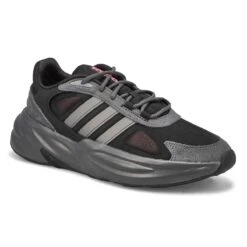 Adidas Women's Ozelle Lace Up Sneaker -Black/