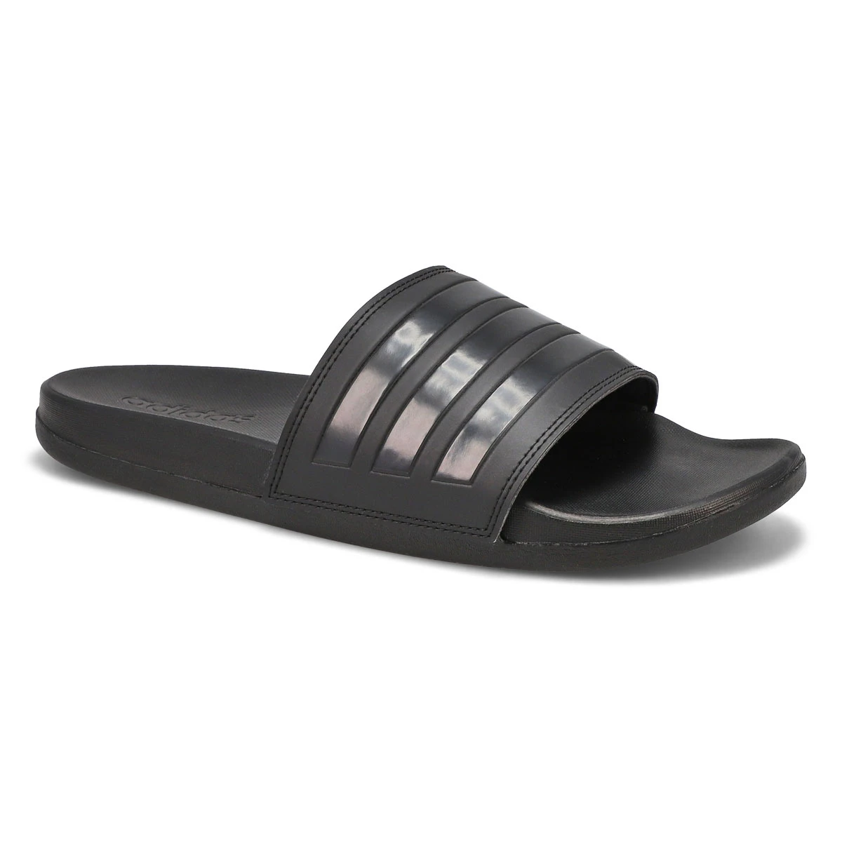Adidas Mens' Adilette Comfort Sandal - Black/ 2 Adidas Mens' Adilette Comfort Sandal - Black/ - Image 2