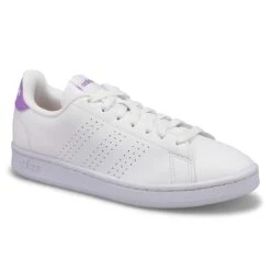 Adidas Women's Advantage Sneaker - White/ Vio