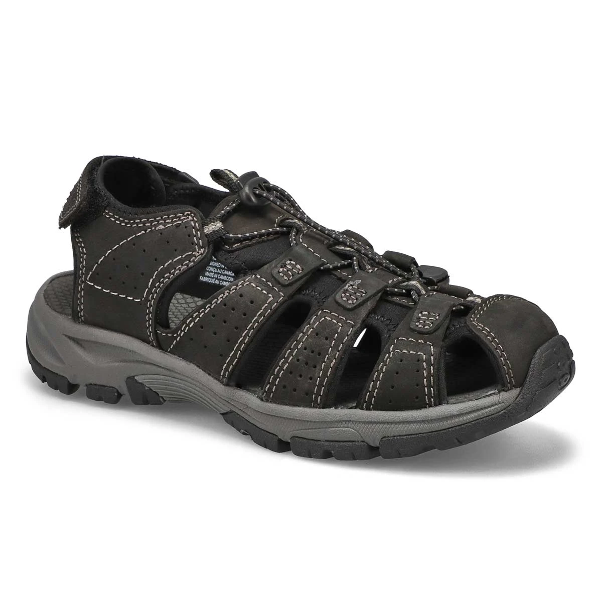 SoftMoc Men's Linus 2 Fisherman Sandal - Dark 2 SoftMoc Men's Linus 2 Fisherman Sandal - Dark - Image 2