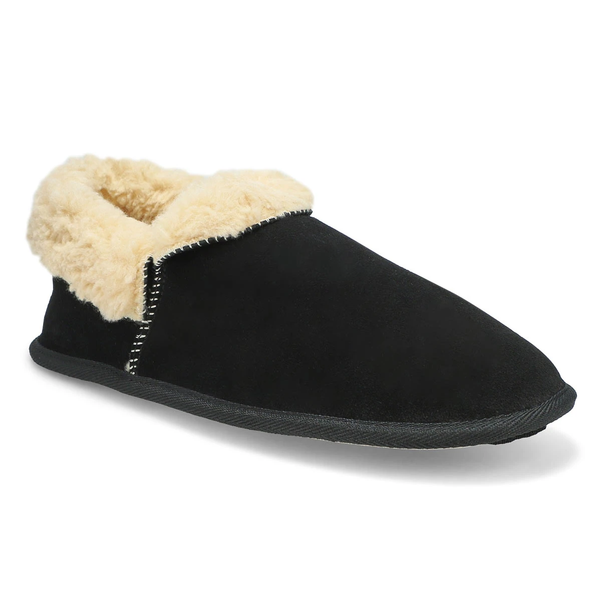 SoftMoc Men's Loki Closed Back Slipper - Choc 2 SoftMoc Men's Loki Closed Back Slipper - Choc - Image 2