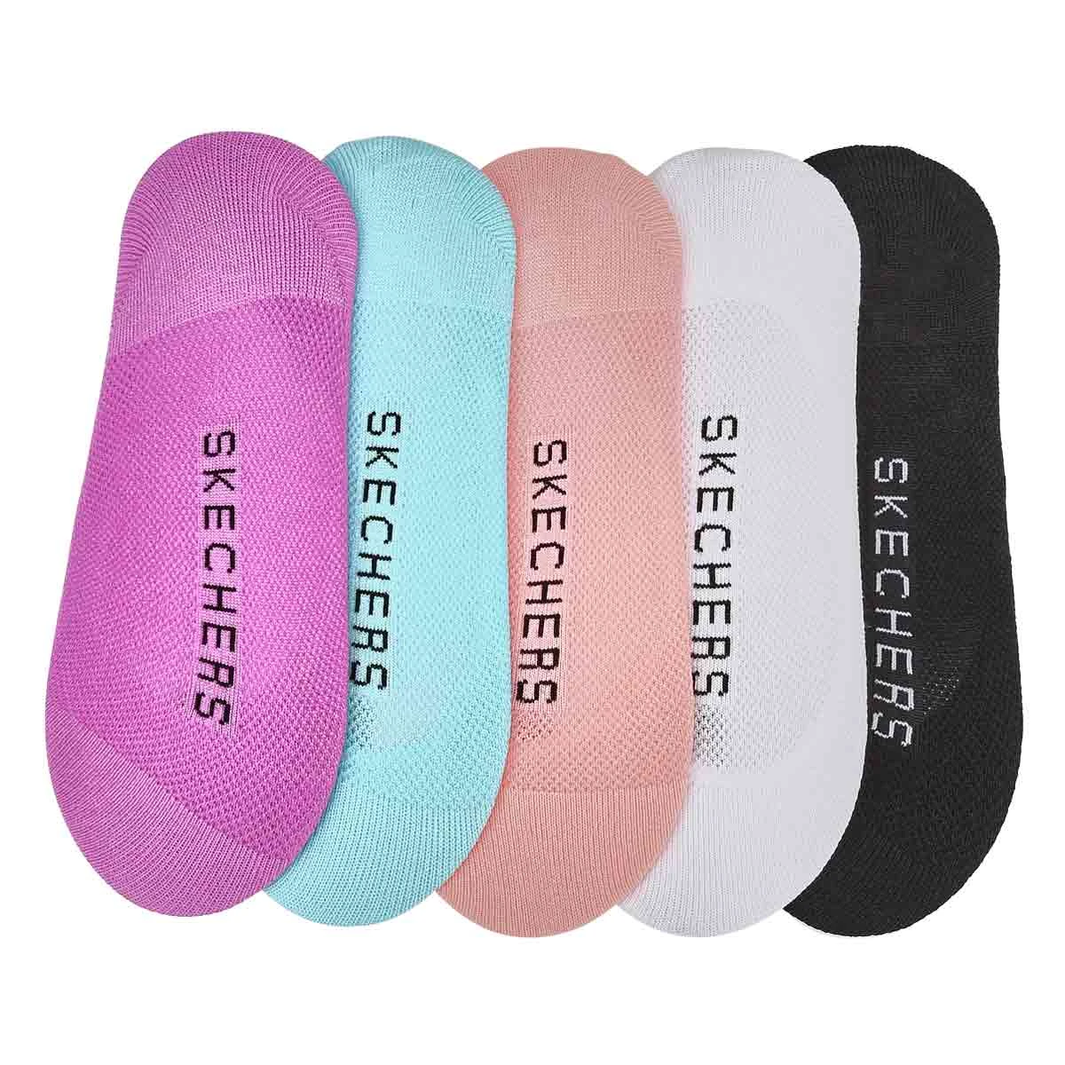 Skechers Lds Microfiber Superlow Liner 5pk- M 6 Skechers Lds Microfiber Superlow Liner 5pk- M - Image 6