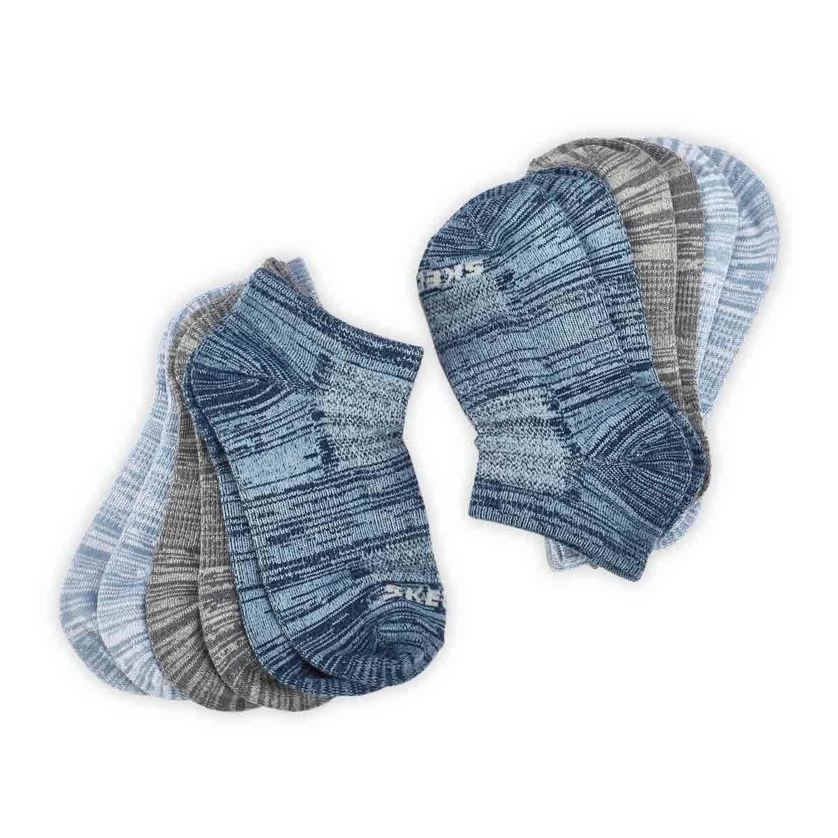 Skechers Boys' NON TERRY LOW CUT Socks - 6 P 2 Skechers Boys' NON TERRY LOW CUT Socks - 6 P - Image 2