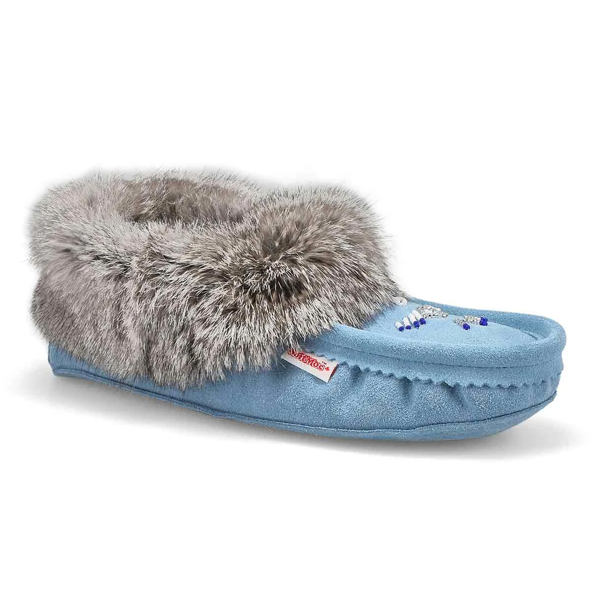 SoftMoc Women's SF600 Rabbit Fur Moccasin - 1 SoftMoc Women's SF600 Rabbit Fur Moccasin -
