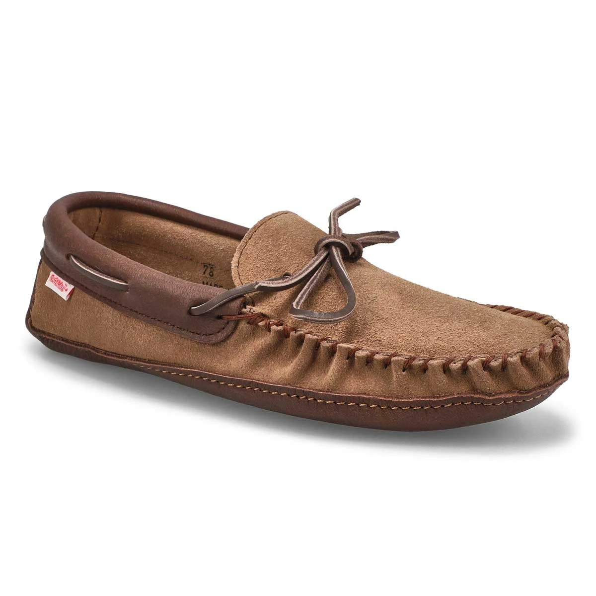 SoftMoc Men's SF78 Moccasin - Dark Tan 2 SoftMoc Men's SF78 Moccasin - Dark Tan - Image 2
