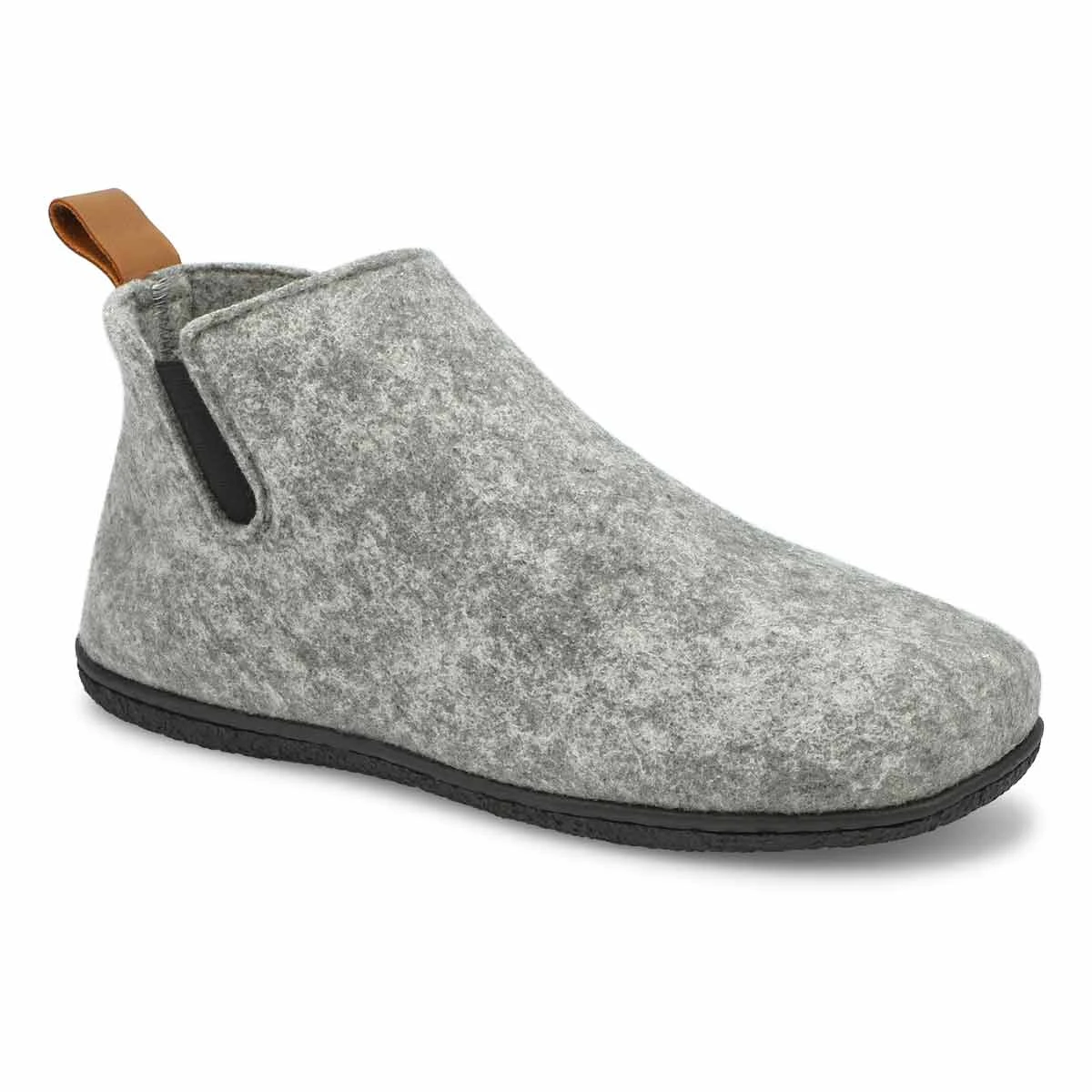 SoftMoc Men's Thor Felt Slipper Bootie - Grey 1 SoftMoc Men's Thor Felt Slipper Bootie - Grey