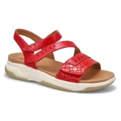 SoftMoc Women's Wensy 01 Vegan Sandal 5 SoftMoc Women's Wensy 01 Vegan Sandal -Clarks Shoes Shop WENSY01 RED XXX